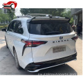 Sienna nyuma bumper spoiler nyuma mrengo wa mrengo
